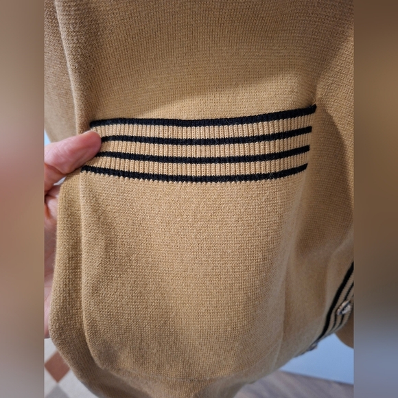 Contemporaine (for Simon's) Women's Camel & Black Long-line Cardigan (Size S) - Picture 4 of 8